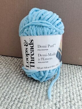 Loops & Threads Demi Purl Yarn - Baltic Sea - Partial Skein